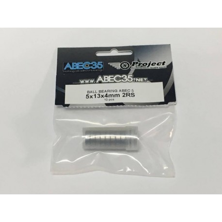 5134-RS-10 ABEC35 CUSCINETTO 5X13X4 2X RUBBER ASTUCCIO 10PZ