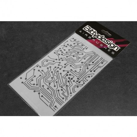 Vinyl Stencil 'Electronic Circuit'