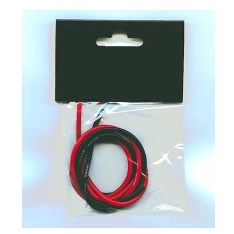 Cavo silicone rosso + nero 1mt