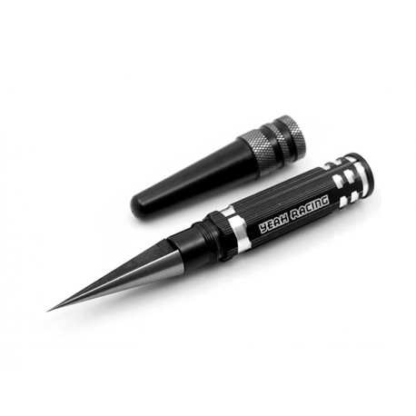 Svasatore Yeah Racing Color Nero fino a 14 mm - Aluminium body mounting hole reamer 0-14mm black