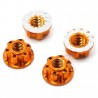 Dadi Ribassati e alleggeriti Arancioni / 4mm aluminiun wheel flange lock nut 4pz for RC Car oranger