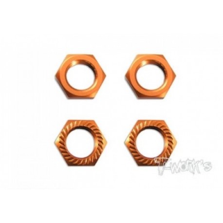 Dado ruota autobloccante P1 arancio - Self-locking wheel nut P1 orange