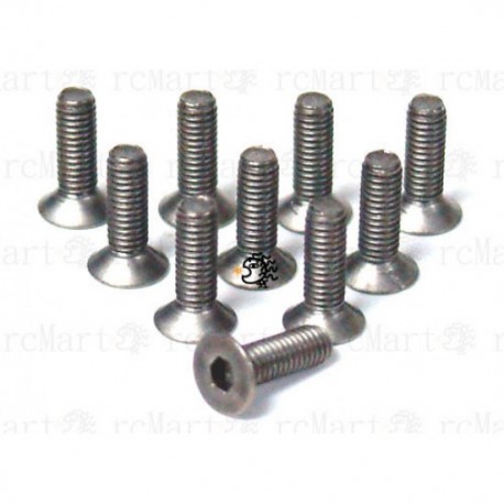 Viti Titanio Svasate 3X8 Mm / 3x8mm hex socket button head titanium screws