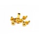 Vite Alluminio color oro M3x8 testa svasata / 12.9 grade steel 24k gold coated screw 3x8mm hex socket flat head screws 10pz