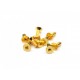 Vite Alluminio color oro M3x6 testa svasata / 12.9 grade steel 24k gold coated screw 3x6mm hex socket flat head screws 10pz