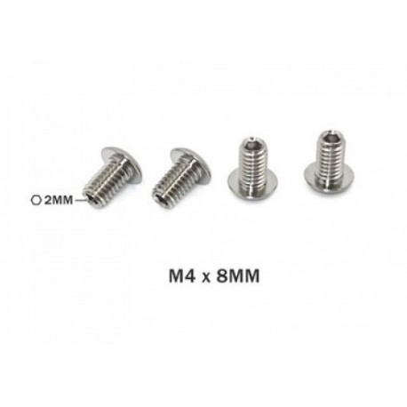 Viti di arresto in titanio M4x8mm 4pz – 64 titanium down stop screws M4x8mm 4 pz