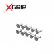Viti Titanio ALTA RESISTENZA X-GRIP M3x8 svasate (10 pezzi) / Titanium flat buttom m3x8