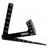 Calibro Camber 3 in 1 nero per tutte le auto da strada 1/8 & 1/10 - 3 in 1 camber gauge black fo all 1/8 & 1/10 on roads cars