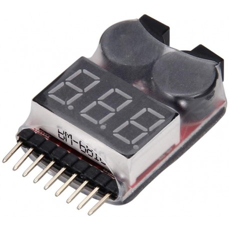 LiPo battery voltage tester low voltage buzzer alarm