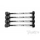 Supporto gomme da turismo neri 4pz – 1/10 touring tire holder black 4pz