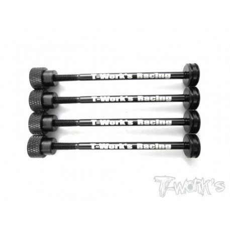 Supporto gomme da turismo neri 4pz – 1/10 touring tire holder black 4pz