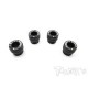 Regolatore dell'altezza del corpo in alluminio nero 4pz – Alluminium body height adjuster black