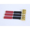 Connettori 6mm Gold maschio(3) - femmina(3) - Gold connector Set 6,0 mm (3coppie)