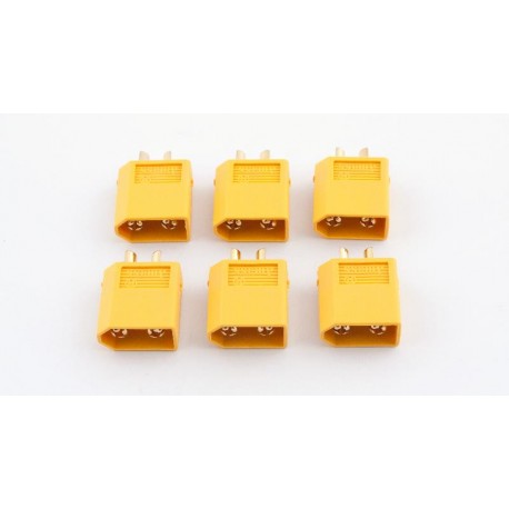 Prese XT60 – 6 maschi - XT60 connectors (6male) 6pz