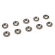 Rondelle svasate alluminio 8mm per viti M3 Gun metal (10pz)