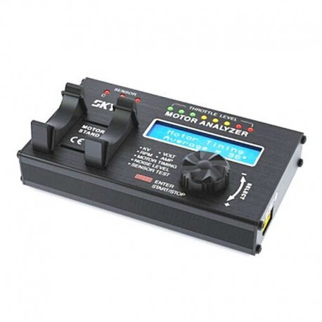 SKYRC BL motor analyzer SK-500020 brushless motor KV current voltage speed rpm noise level hall sensor effect checker